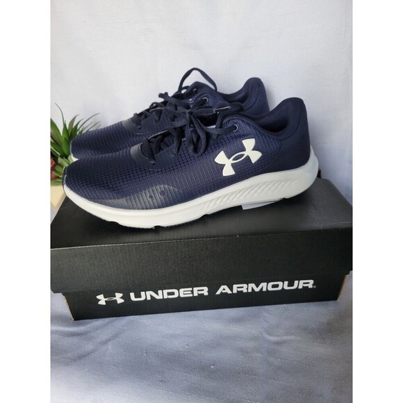 Under Armour Other - Under Armour Men's Charged Pursuit 3 Tech Navy White  3025424-400 Size 8.5
